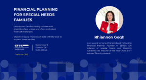 Webinar “Planowanie finansowe dla rodzin osób z niepełnosprawnościami”